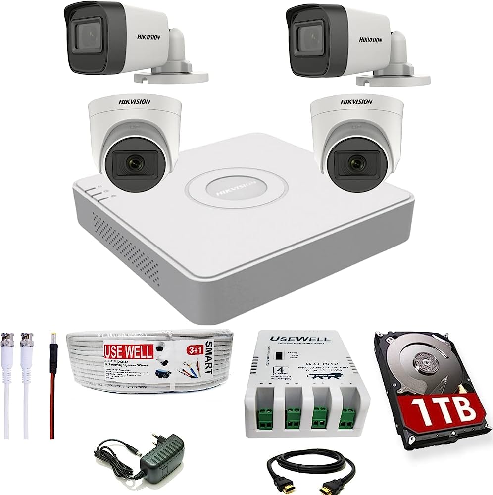 Hikvision 4 Camera Package with Installation