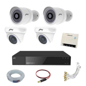 GODREJ 4 CCTV CAMERA PACKAGE WITH INSTALLATION