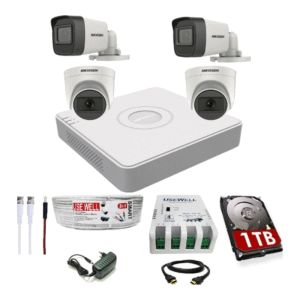 Hikvision 4 Camera Package with Installation