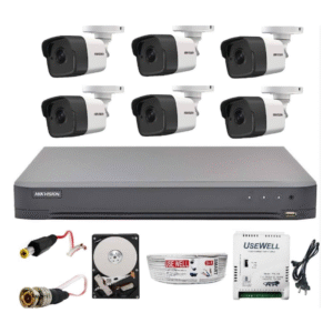 Hikvision 6 Camera Package with Installation