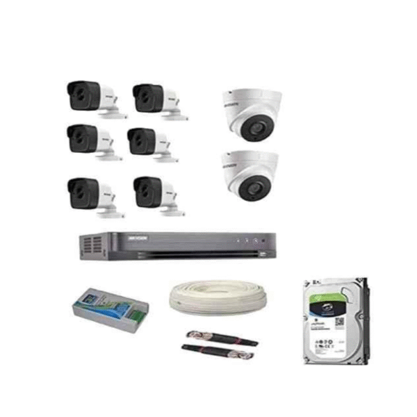 Hikvision 8 Camera Package with Installation