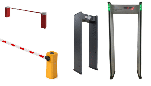 boom barrier & metal detector door
