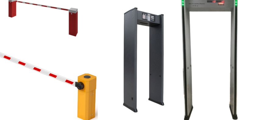 boom barrier & metal detector door